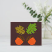Cartes Pour Fêtes Annuelles Thanksgiving Autumn Retro (Debout devant)