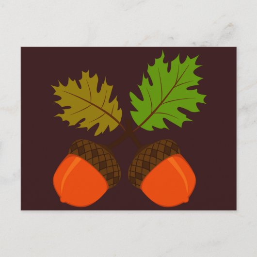 Cartes Pour Fêtes Annuelles Thanksgiving Autumn Retro (Devant)