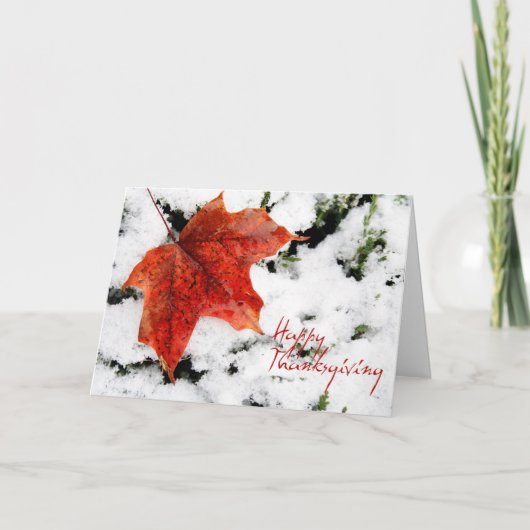 Cartes Pour Fêtes Annuelles Thanksgiving Canada (Devant)