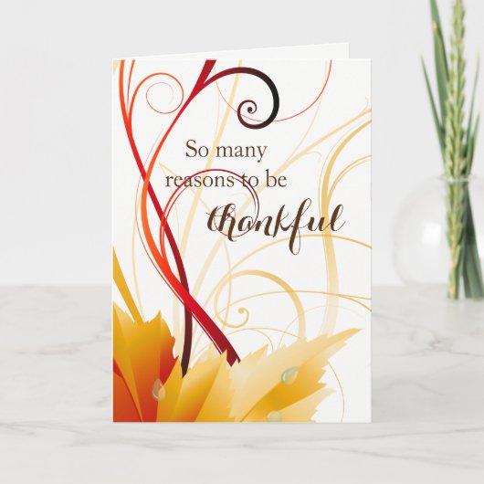Cartes Pour Fêtes Annuelles Thanksgiving Card (Devant)