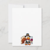 Cartes Pour Fêtes Annuelles Thanksgiving, c'est sympa ! turkey fun (Dos)