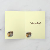 Cartes Pour Fêtes Annuelles Thanksgiving de Chipmunk (Intérieur)