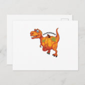 Cartes Pour Fêtes Annuelles Thanksgiving de Pumpkasaurus Halloween de (Devant / Derrière)