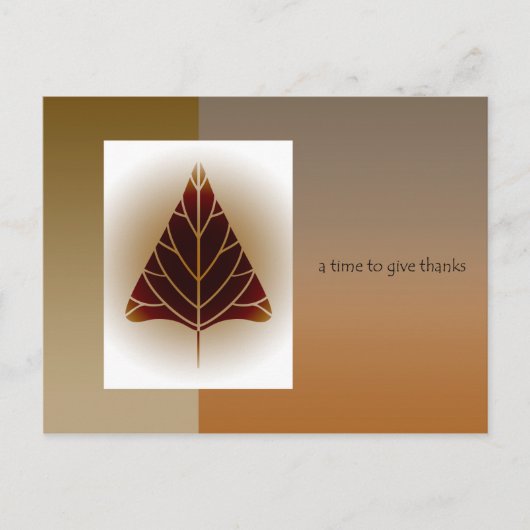 Cartes Pour Fêtes Annuelles Thanksgiving d'entreprise aux clients (Devant)