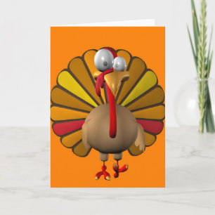 Cartes Pour Fêtes Annuelles Thanksgiving drôle Turquie