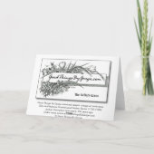 Cartes Pour Fêtes Annuelles Thanksgiving : Grâce Robert Burns de Selkirk (Dos)