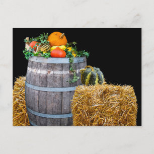 Cartes Pour Fêtes Annuelles Thanksgiving Harvest