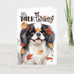 Cartes Pour Fêtes Annuelles Thanksgiving Japonais Chien Chin Parlons Turquie