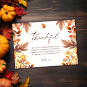 Cartes Pour Fêtes Annuelles Thanksgiving moderne