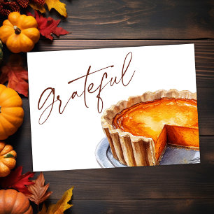 Cartes Pour Fêtes Annuelles Thanksgiving Moderne Rustique Élégant Automne Grat