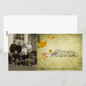 Cartes Pour Fêtes Annuelles thanksgiving Photcard (Devant / Derrière)