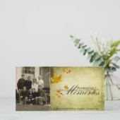 Cartes Pour Fêtes Annuelles thanksgiving Photcard (Debout devant)