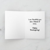 Cartes Pour Fêtes Annuelles Thanksgiving Pour Un Ami, Gourds (Intérieur)