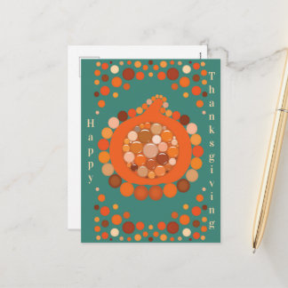 Cartes Pour Fêtes Annuelles Thanksgiving Pumpkin