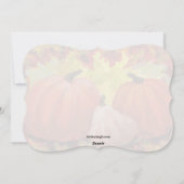 Cartes Pour Fêtes Annuelles Thanksgiving Pumpkins #2 Fall Autumn Leaves (Dos)