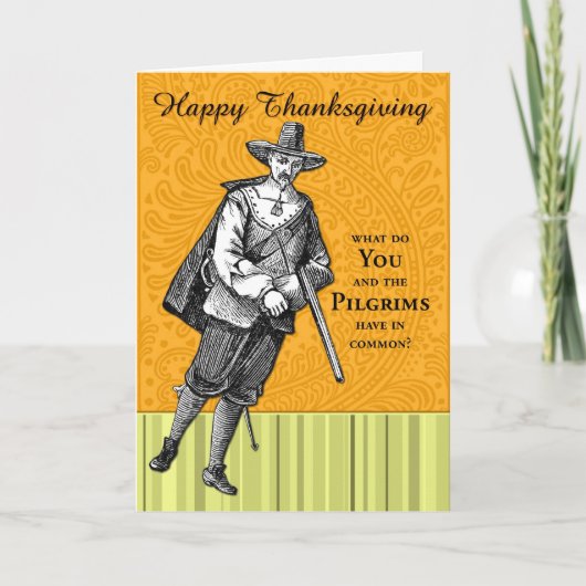 Cartes Pour Fêtes Annuelles Thanksgiving Riddle (Devant)