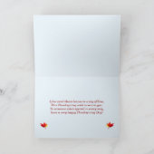 Cartes Pour Fêtes Annuelles Thanksgiving Sun and Fall Tree (Intérieur)