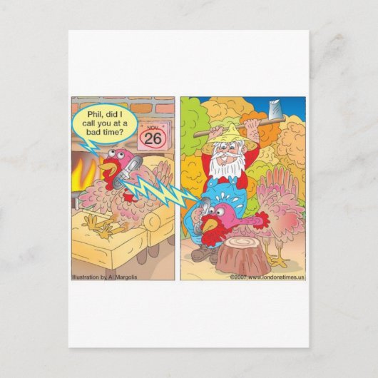 Cartes Pour Fêtes Annuelles Thanksgiving Turkey (Devant)