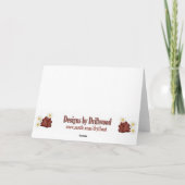 Cartes Pour Fêtes Annuelles Thanksgiving Turquie (Dos)