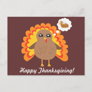 Cartes Pour Fêtes Annuelles Thanksgiving Turquie