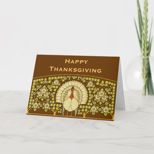 Cartes Pour Fêtes Annuelles Thanksgiving Turquie (Devant)