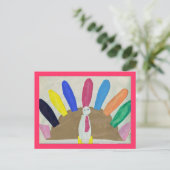 Cartes Pour Fêtes Annuelles Thanksgiving Turquie (Debout devant)