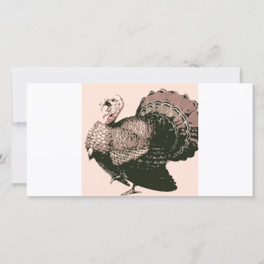 Cartes Pour Fêtes Annuelles Thanksgiving Turquie (Devant)