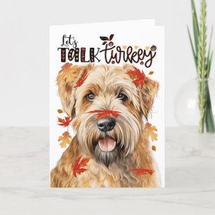 Cartes Pour Fêtes Annuelles Thanksgiving Wheaten Terrier Dog Parlons Turquie