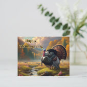 Cartes Pour Fêtes Annuelles Thanksgiving Wild Tom Turquie (Debout devant)