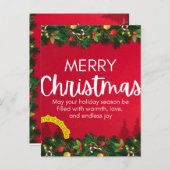 Cartes Pour Fêtes Annuelles Thanku card (Devant / Derrière)