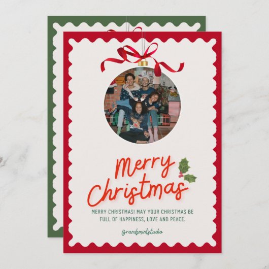 Cartes Pour Fêtes Annuelles Thanku card (Devant / Derrière)