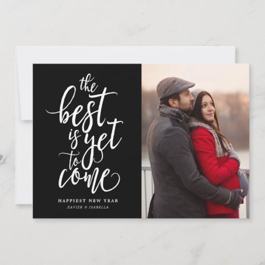Cartes Pour Fêtes Annuelles The Best Is Yet To Come Photo New Year (Devant)