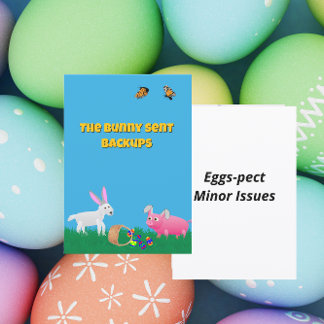 Cartes Pour Fêtes Annuelles The Bunny Sent Backups