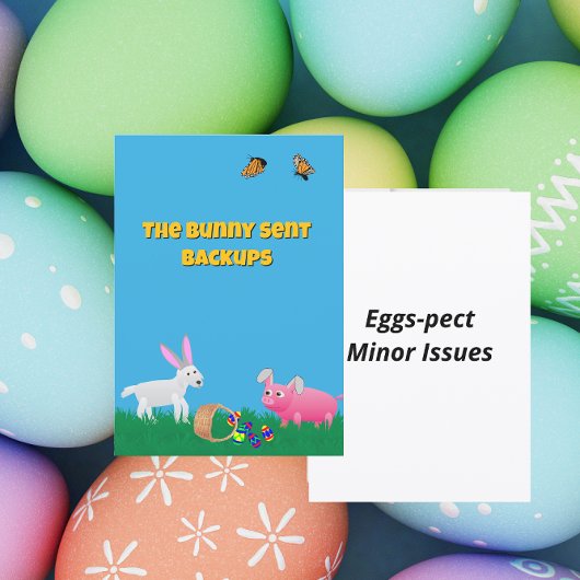 Cartes Pour Fêtes Annuelles The Bunny Sent Backups