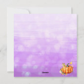 Cartes Pour Fêtes Annuelles Thé dans un Tea Vintage, maman, Citrouille Automne (Dos)