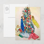 Cartes Pour Fêtes Annuelles Thé de Noël à la fée (Devant / Derrière)