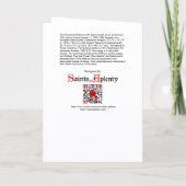 Cartes Pour Fêtes Annuelles The Expectant Madonna with St. Joseph (Plain) (Dos)