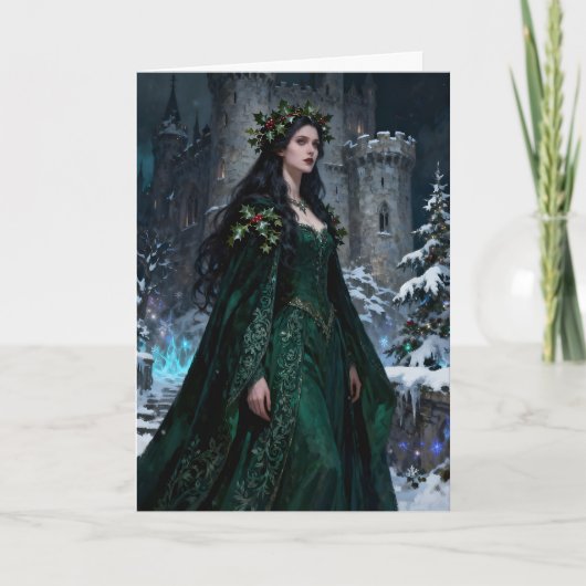 Cartes Pour Fêtes Annuelles The Holly Queen Christmas (Devant)