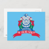 Cartes Pour Fêtes Annuelles The Polar Express | Elfes alignés le long du train (Devant / Derrière)