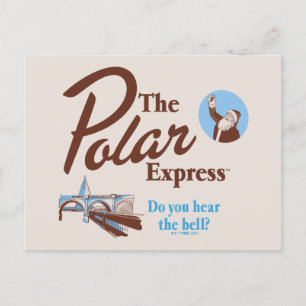 Cartes Pour Fêtes Annuelles The Polar Express   "Entendez-Vous La Cloche" Rétr