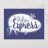 Cartes Pour Fêtes Annuelles The Polar Express | Graphisme Rétro Ours Polaires (Devant)