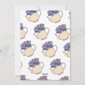 Cartes Pour Fêtes Annuelles Thé sucré illustré Saint-Valentin (Dos)