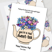 Thé sucré illustré Saint-Valentin