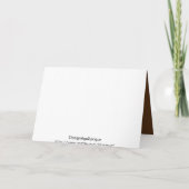 Cartes Pour Fêtes Annuelles Thème d'automne de feuille de thanksgiving (Dos)