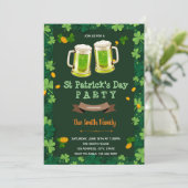 Cartes Pour Fêtes Annuelles Thème de la bière St Patrick (Debout devant)