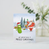 Cartes Pour Fêtes Annuelles Thème de Noël de Pickleball (Debout devant)