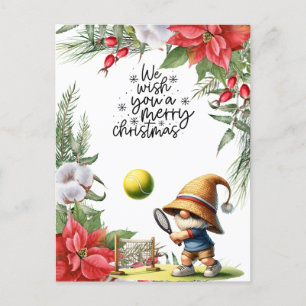 Cartes Pour Fêtes Annuelles Thème de Noël de tennis pour Joueur