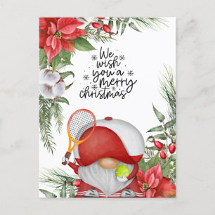 Cartes Pour Fêtes Annuelles Thème de Noël de tennis pour Joueur