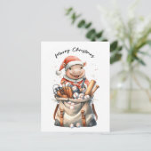 Cartes Pour Fêtes Annuelles Thème de Noël du baseball (Debout devant)