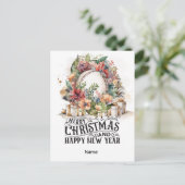 Cartes Pour Fêtes Annuelles Thème de Noël du baseball (Debout devant)